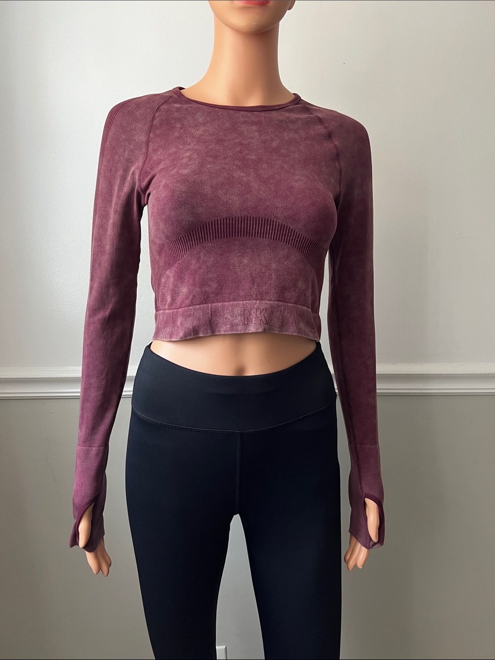 PINK by Victoria's Secret seamless long-sleeve crop top